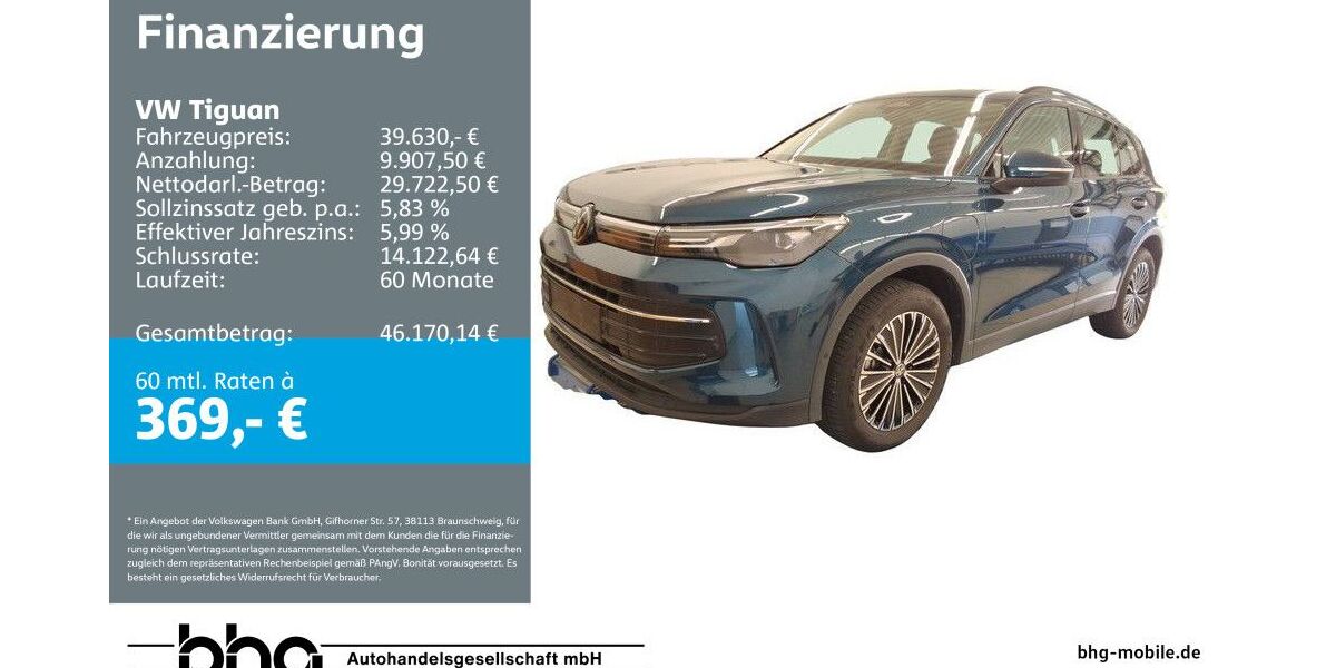 VW Tiguan 26.961 km 39.630 &euro; Freiburg 79115