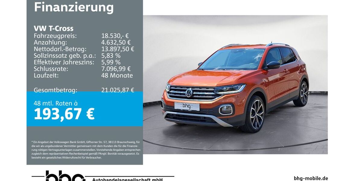 VW T-Cross 34.767 km 17.460 &euro; Freiburg 79115