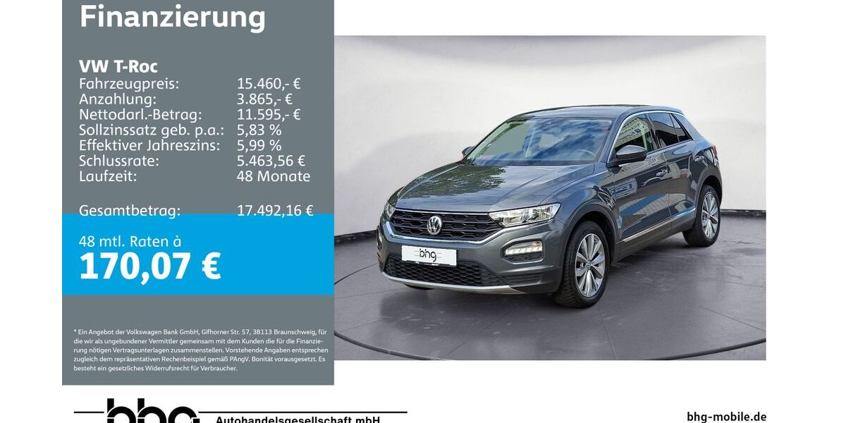 VW T-Roc 105.231 km 13.990 &euro; Freiburg 79115