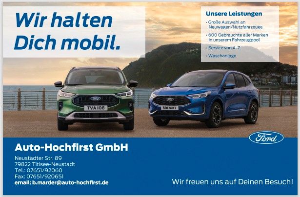 Ford Kuga 9.600 km 41.680 &euro; Titisee Neustadt 79822